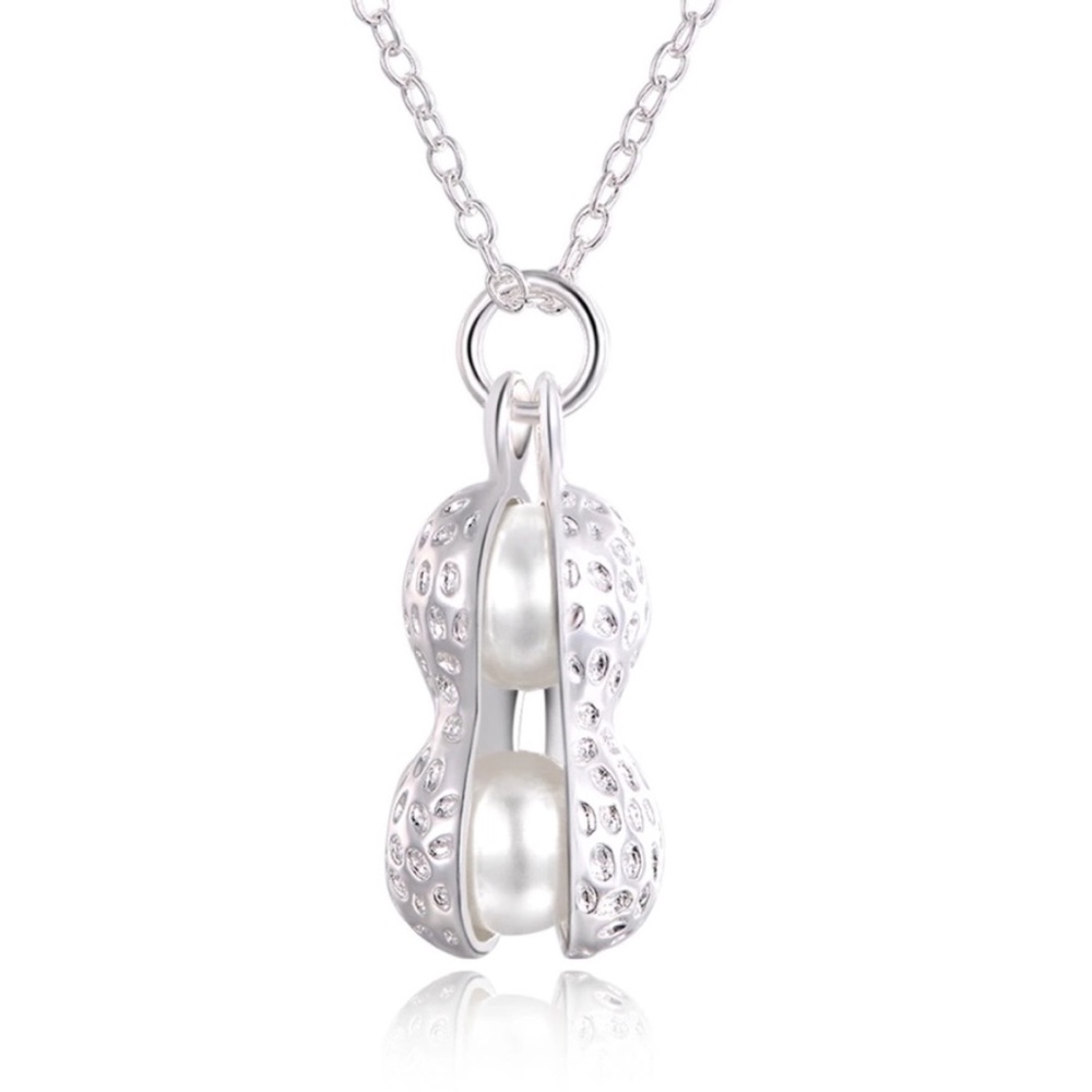 ✨Silver Peanut Necklace✨